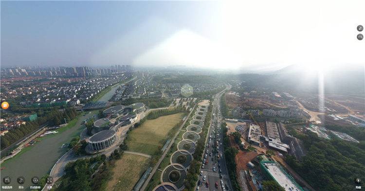 湖州航拍全景圖片，前景和市場(chǎng)